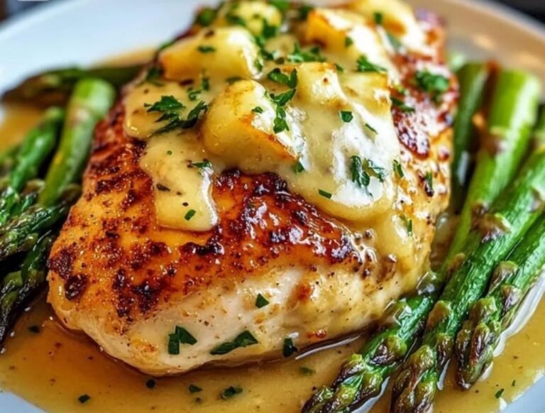 pollo con esparragos