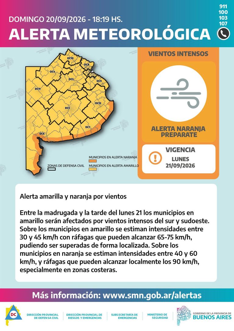 alerta amarilla